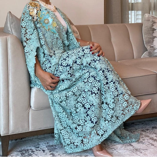 Dantel Embroidered Abaya