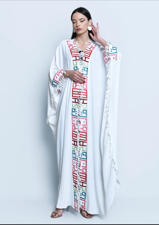 Cotton crepe Abaya