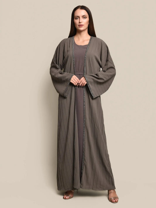 Cotton crepe abaya set