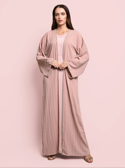 Cotton crepe abaya set