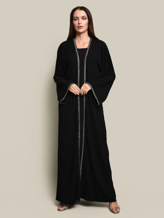 Cotton crepe abaya set