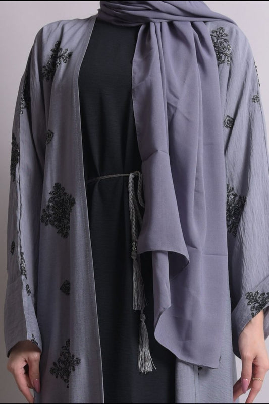 Crepe cotton abaya set