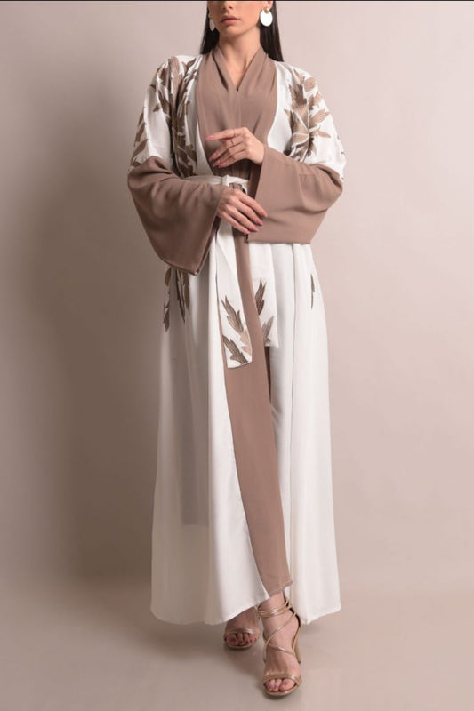 Crepe cotton abaya set